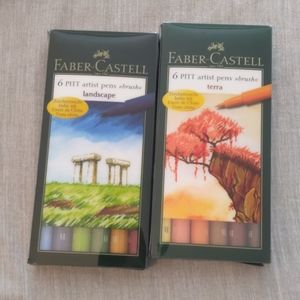 Faber castell terra and landscape pitt pens